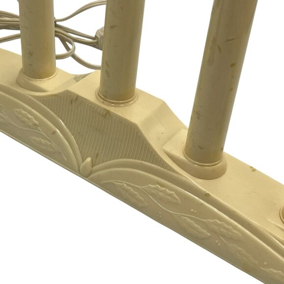 Vtg 5-Light Electric Indoor Plastic Candolier Candelabra Halloween Christmas - Picture 9 of 16